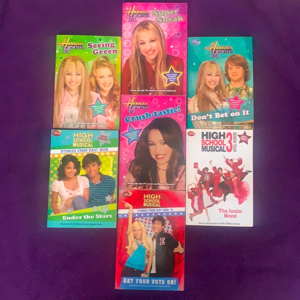Used Hannah Montana High School Musical book lot